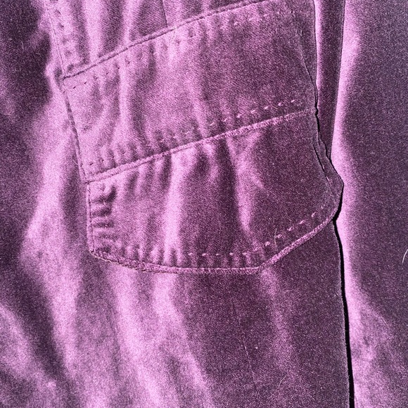 Coldwater Creek Deep Purple Velvet Blazer - Picture 4 of 9